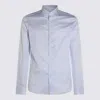 Canali Striped Long-sleeved Shirt In Blue