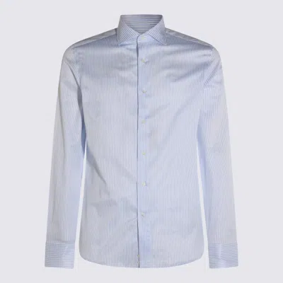 CANALI CANALI LIGHT BLUE COTTON SHIRT