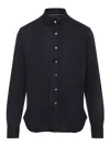 Canali Long-sleeve Button-fastening Shirt In Black