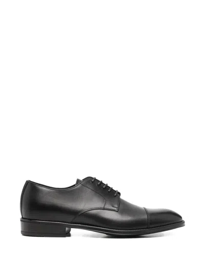 Canali Derby-schuhe Mit Angeschnittener Kappe In Black