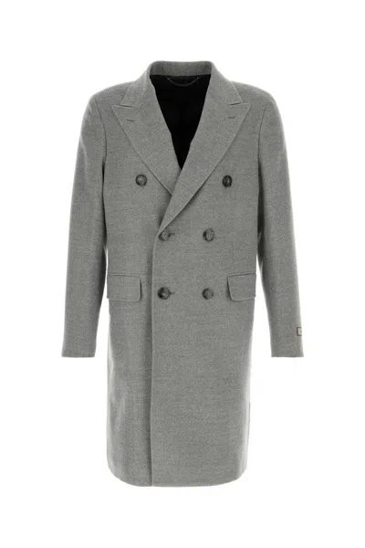Canali Cappotto Doppio Petto In Gray