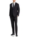 Canali Capri Black Textured Solid Slim Fit Suit In Black