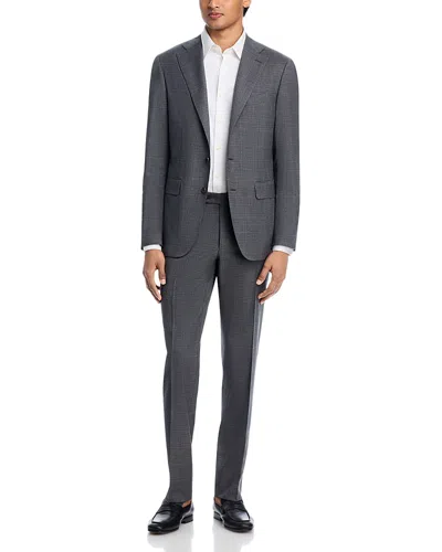 Canali Capri Textured Tonal Slim Fit Suit In Gray