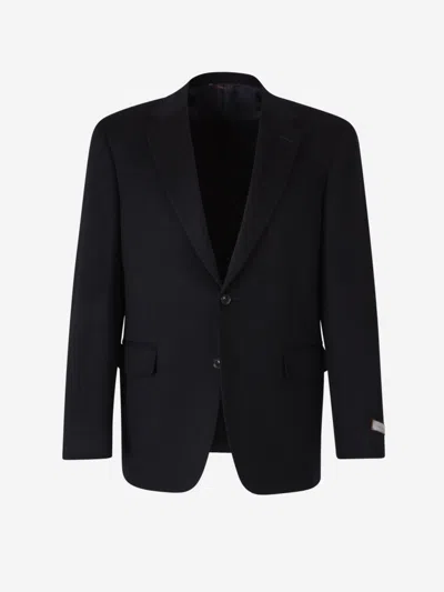 Canali Classic Fit Cashmere Blazer In Black