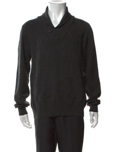 Pre-owned Canali Cashmere Collar Pullover In Black