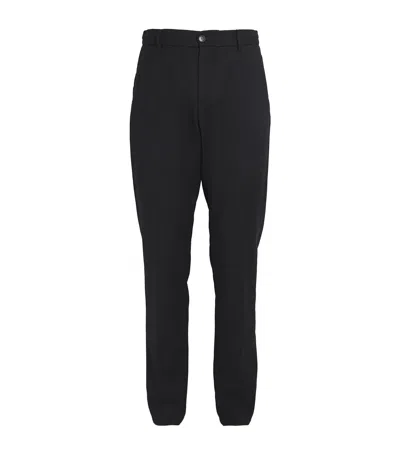 Canali Cashmere Straight Trousers In Navy