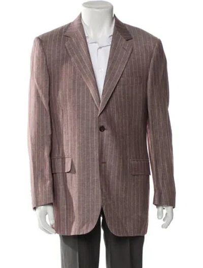 Pre-owned Canali Cashmere Striped Blazer In Multi