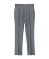Canali Casual Pants With Belt Loops In Gray