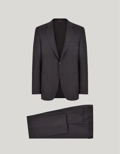 Canali Charcoal Gray Pure Wool Single-breasted Suit