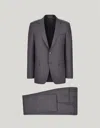 Canali Charcoal Grey Pure Wool Suit In Gray