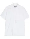 Canali Check-pattern Cotton Shirt In White