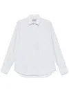 Canali Check Shirt In White