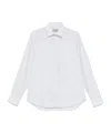 Canali Check Shirt In White