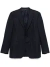Canali Single-breasted Wool Suit In Blue