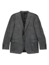 Canali Checked Blazer In Brown
