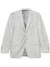 Canali Single Breasted Blazer In Grey