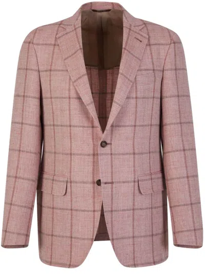 CANALI CHECKED BLAZER