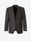 Canali Checked Pattern Blazer In Checkered Motif