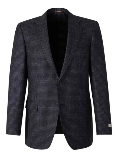 CANALI CHECKED SINGLE-BREASTED BLAZER