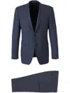 Canali Checked Suit In Blue