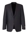 Canali Checked Pattern Blazer In Black