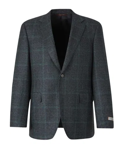 CANALI CHECKED BLAZER