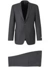 Canali Prince Of Wales Motif Suit In Grey