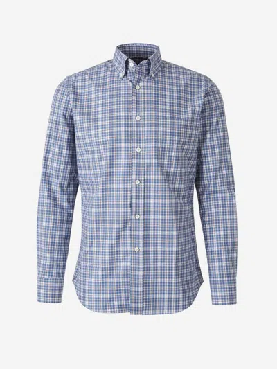 Canali Long-sleeved Shirt In Blue