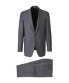 Canali Prince Of Wales Motif Suit In Black