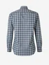 Canali Plaid Button-down Shirt In Antracite Grey