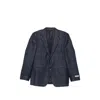 Canali Check-pattern Notched-lapel Blazer In Blue