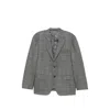 Canali Check-pattern Single-breasted Suit In Gray