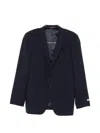 Canali Check-pattern Wool Suit In Black