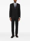 Canali Check-pattern Wool Suit In Blue