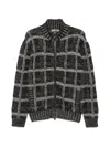 Canali Check-pattern Zip-up Cardigan In Multi
