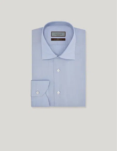 Canali Regular Fit Dress Shirt In Blue