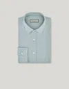 Canali Chemise Casual Regular Fit En Jersey De Coton Et Lyocell In Blue
