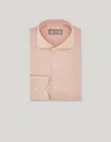Canali Chemise Slim Rose En Jersey De Coton In Pink
