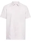 Canali Classic-collar Linen Shirt In Neutrals