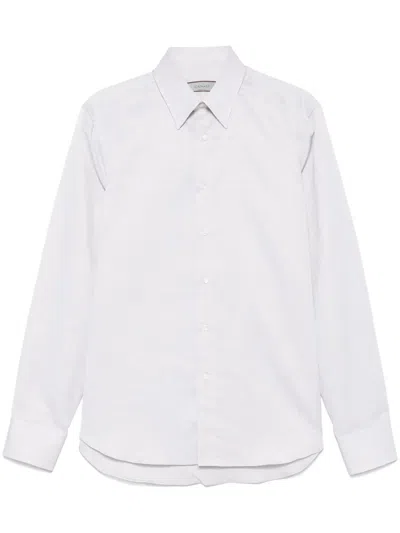 Canali Hemd Mit Klassischem Kragen In White