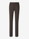 Canali Classic Wool Trousers In Brown