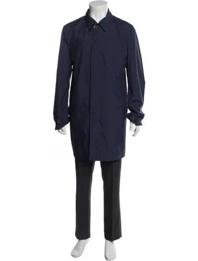 Pre-owned Canali Coat In Blue