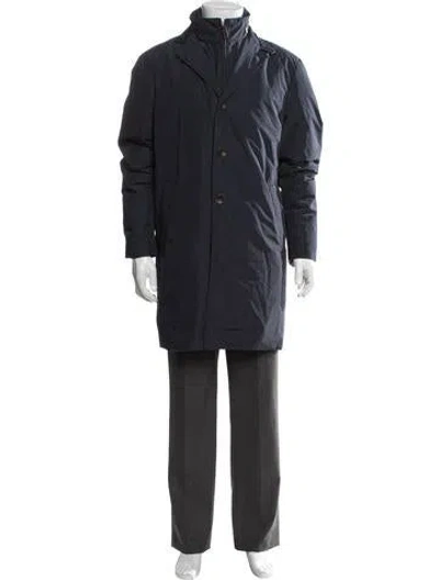 Pre-owned Canali Coat In Blue