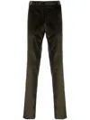 Canali Straight-leg Corduroy Trousers In Grün
