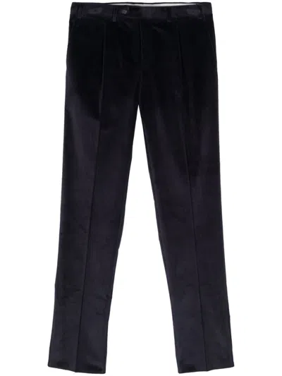 Canali Corduroy Trousers In Blue