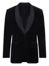 Canali Navy Blue Cotton Tuxeedo Drop 8 Regular Jacket In Blue