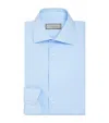 Canali Cotton-blend Shirt In Blue