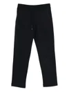 Canali Cotton Blend Track Pants In Blue