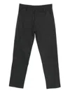Canali Cotton Blend Track Pants In Gray