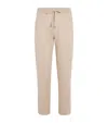 Canali Cotton-cashmere Sweatpants In Neutral